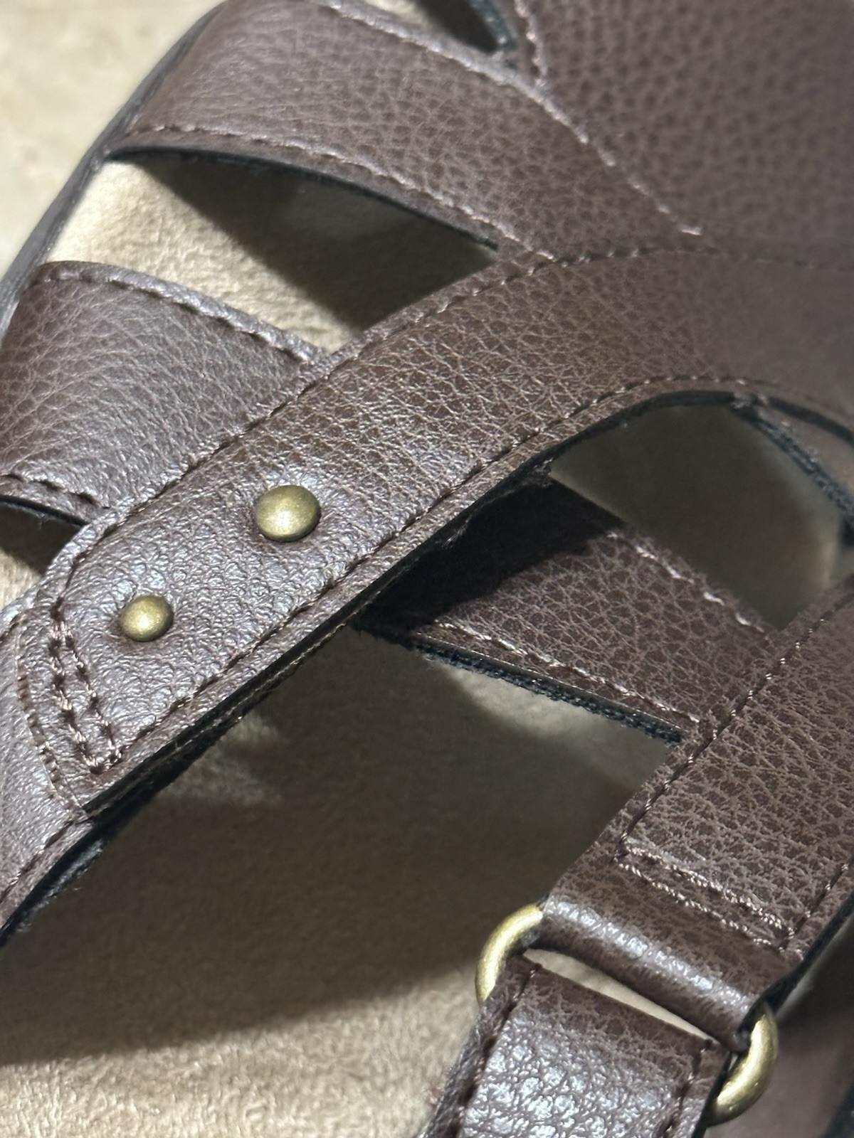 Baretraps Women’s Brown Comfort Slingback Strappy Sandals – Size 7.5