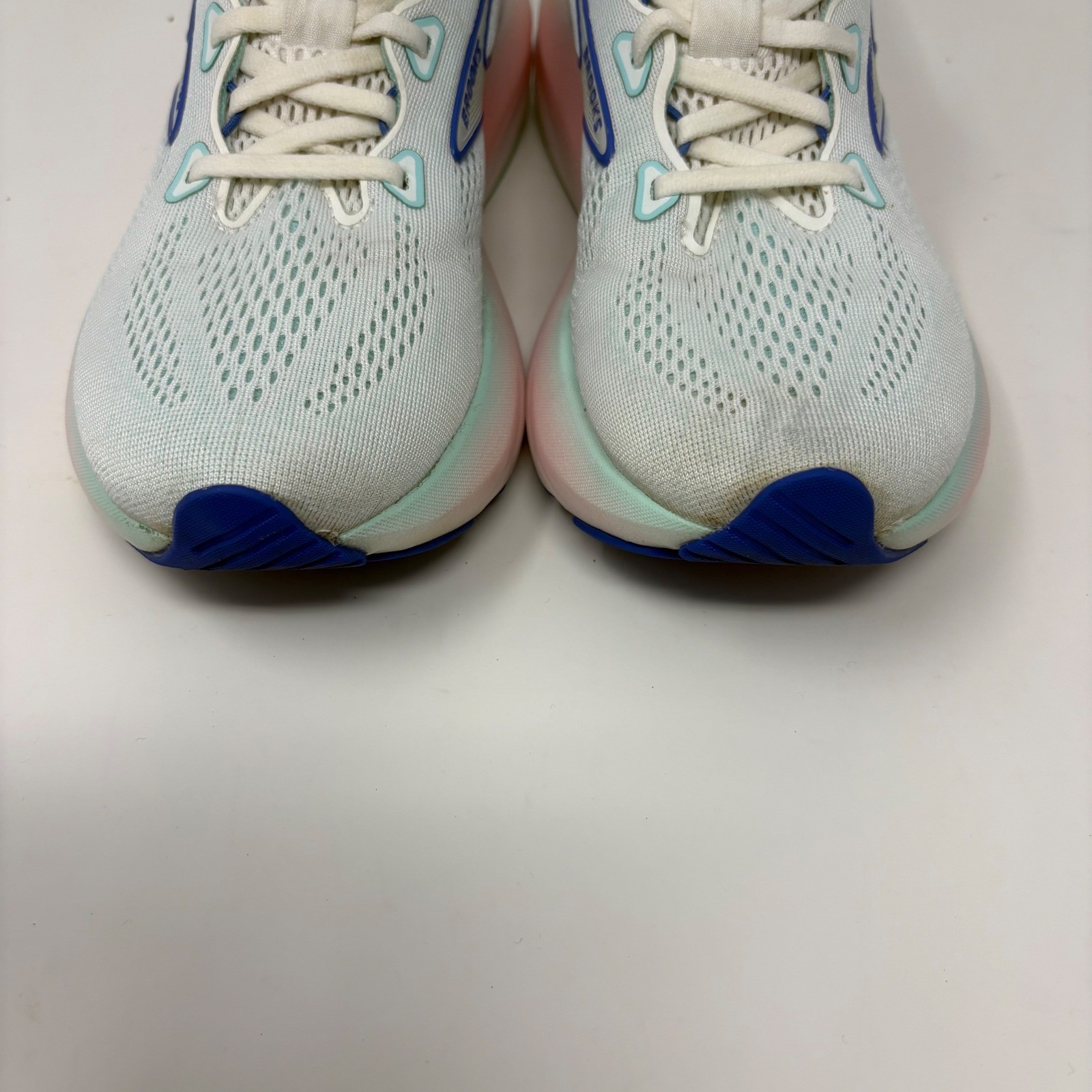 Brooks Glycerin 22 Women’s Size 7.5 White Blue Running Shoes (1204341B110)