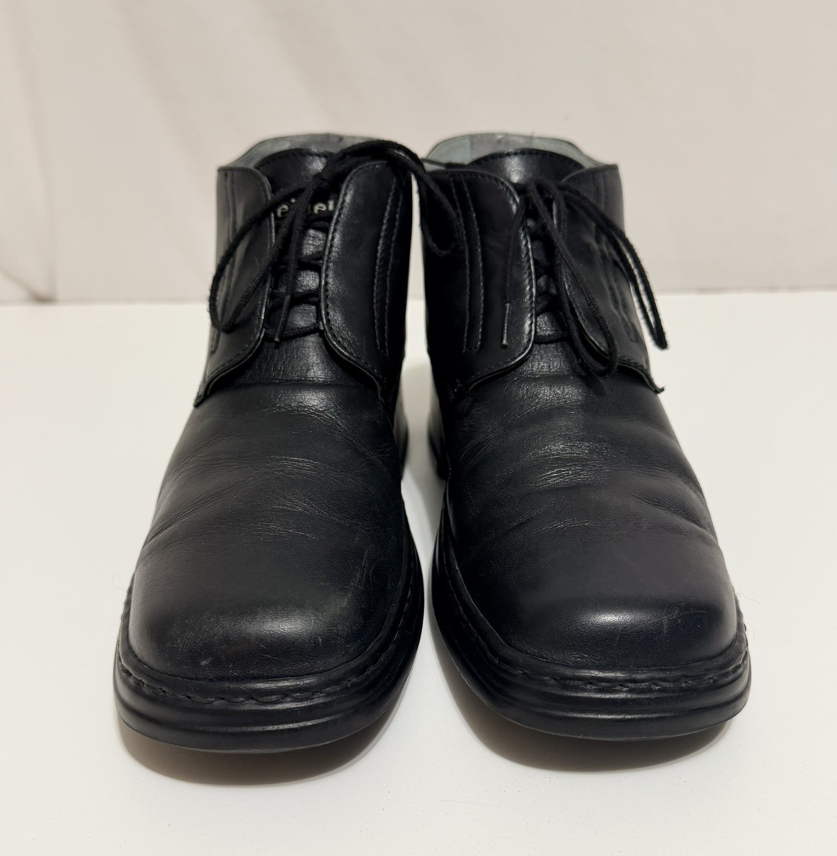 Josef Seibel Black Leather Boots Men’s Size US 8, UK 7.5, EU 41