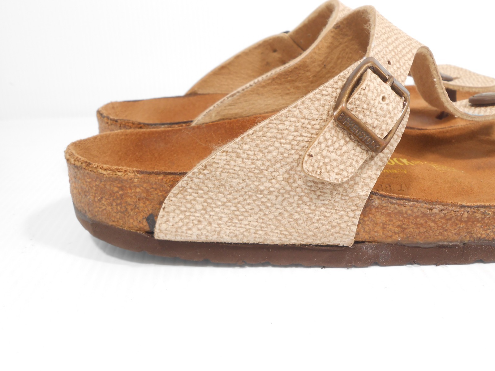 Birkenstock Papillio Thong Sandals Beige. Gizeh. Sz: 40. 260 L9 M7 Germany
