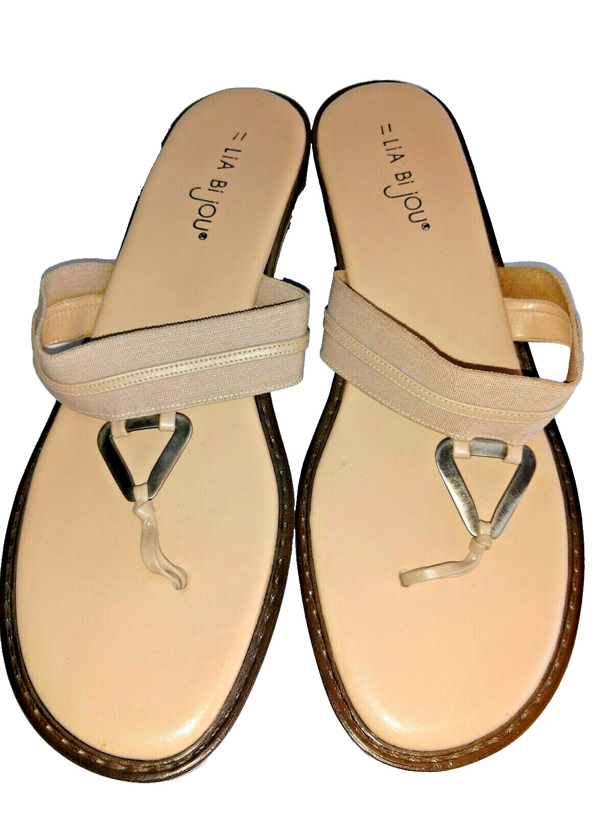 LIA BI JOU Sandals Womens Thongs Slip Ons US Size 11 M EU 41.5 UK 9 NWT NEW