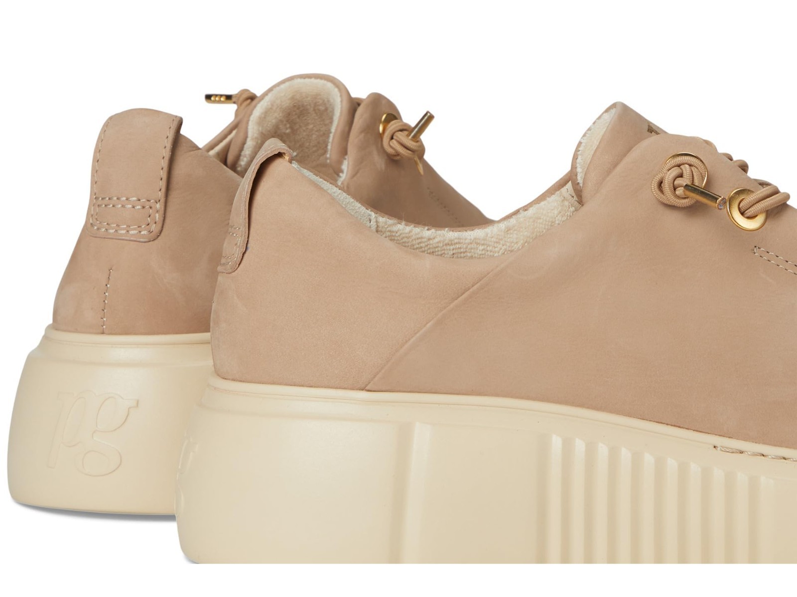 Paul Green Abbey Antelope Nubuk Platform Sneakers Women’s Size 7 Medium
