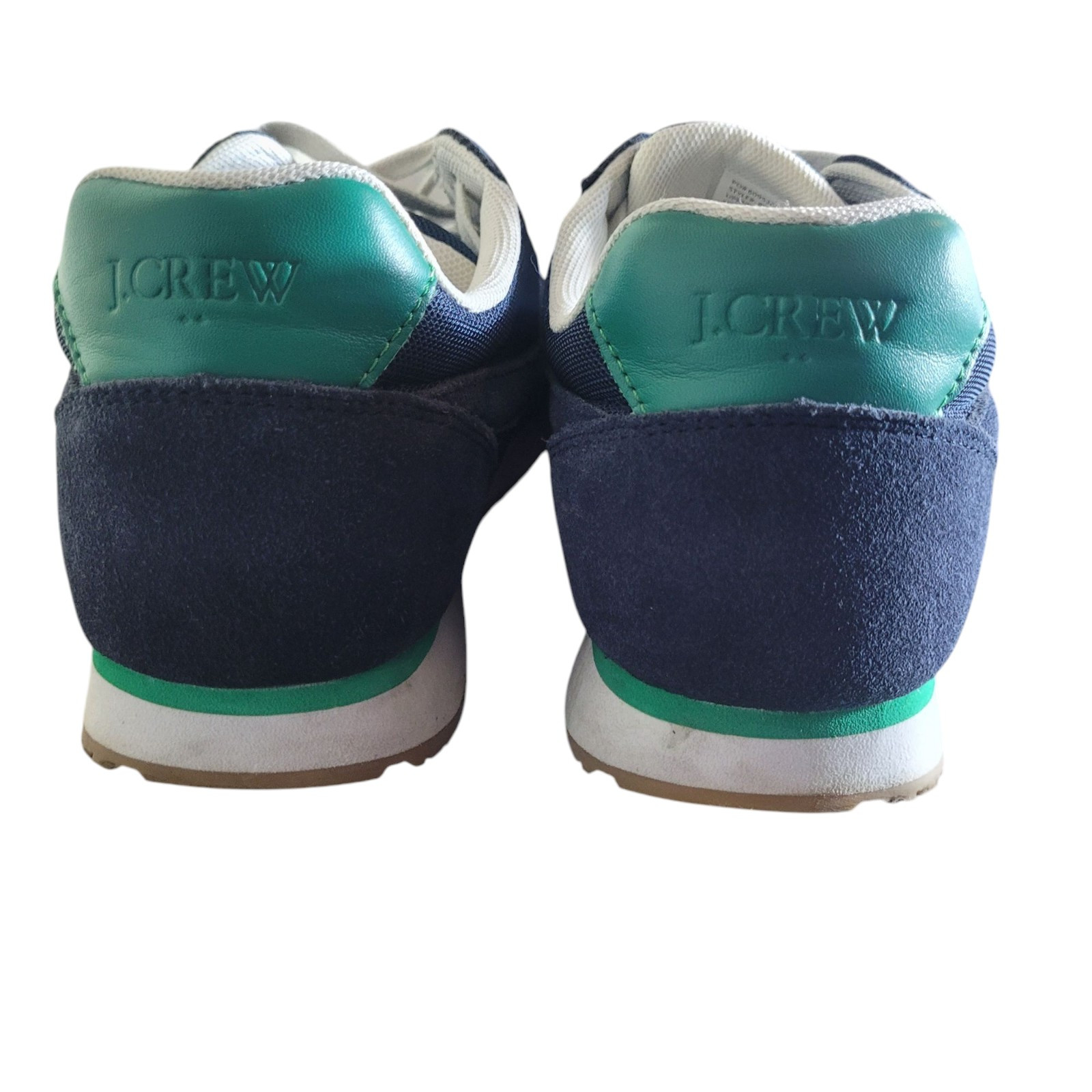 J. Crew City Sneakers Women’s Size 9.5 Blue Green Suede Casual Preppy Outdoor