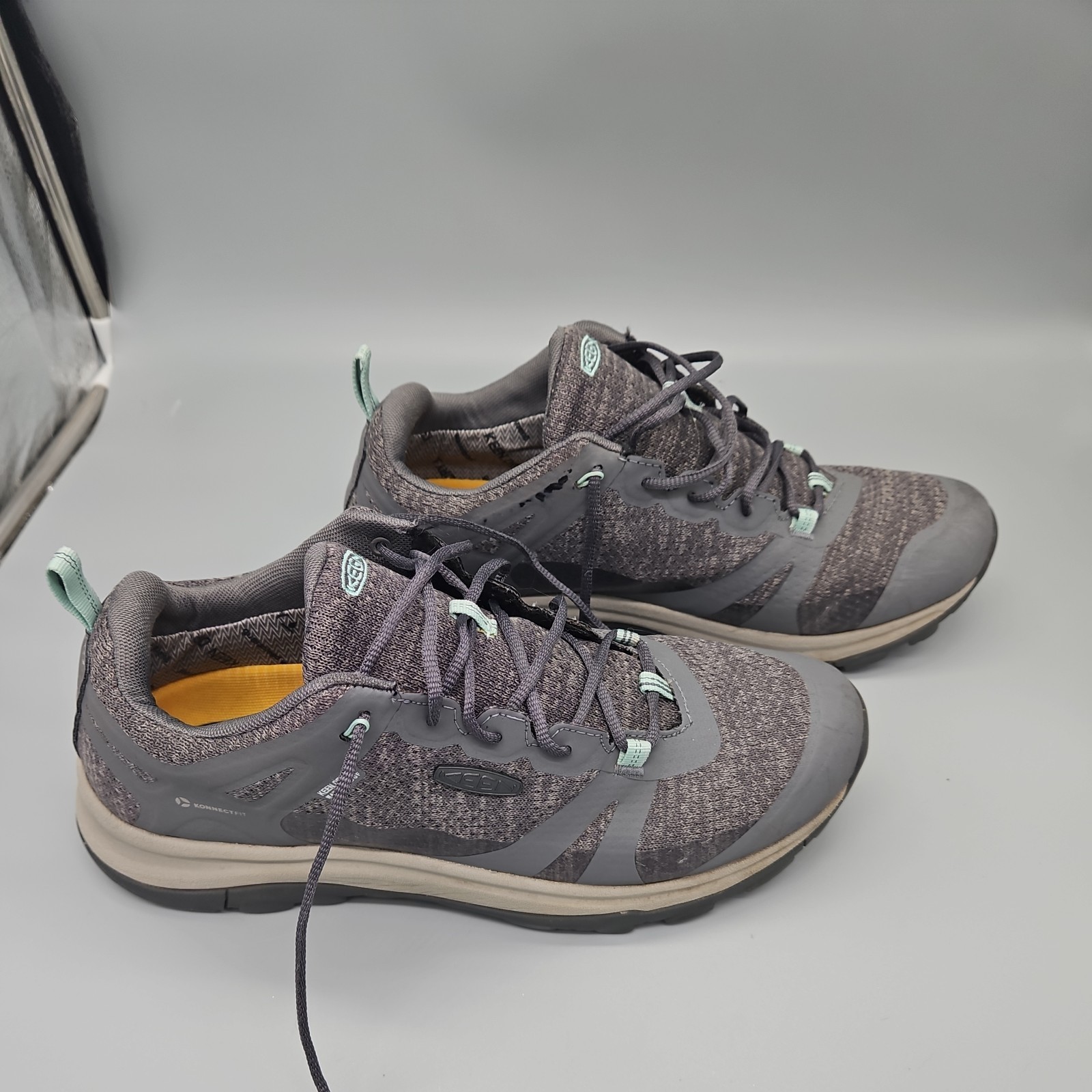 NEW Keen Terradora 2 Low Waterproof Hiking Sneaker Steel Grey/Ocean Wave Sz9.5