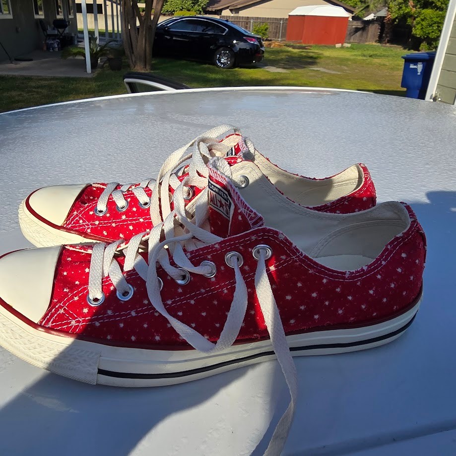 Converse Shoes Size M 10 W 12 Unisex CT All Star Ox 160517F Red Running Sneakers