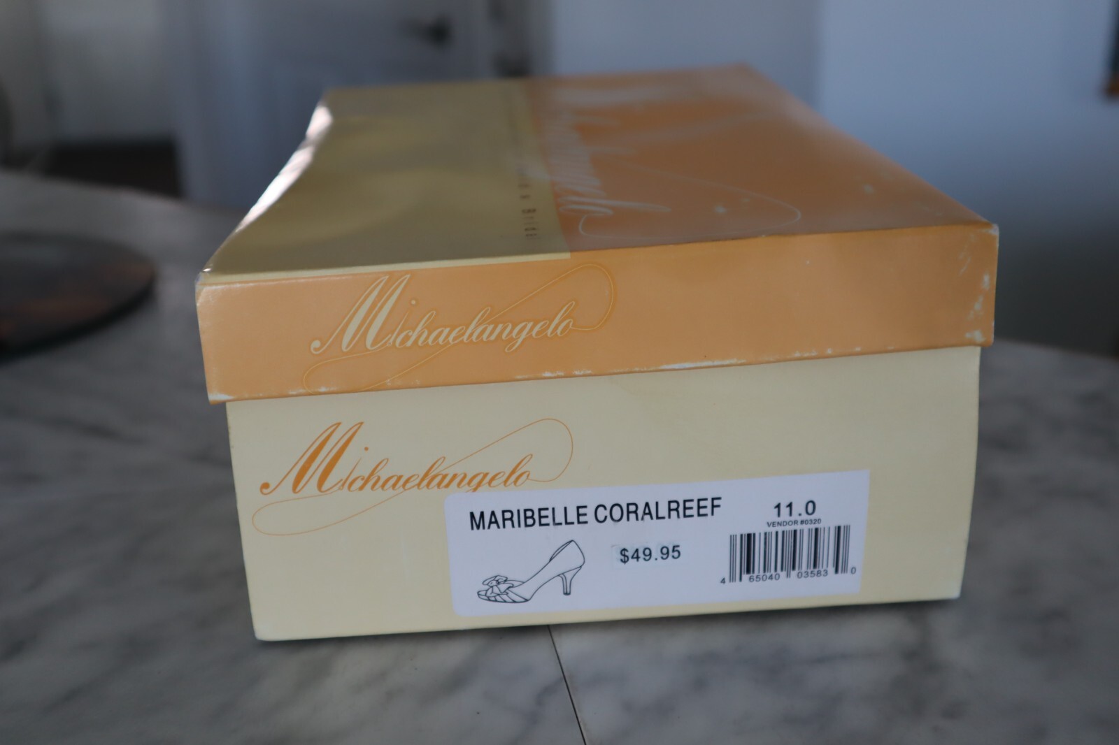DAVID’s BRIDAL Palomawide Maribelle Corralreef High Heel shoes size 11 (NIB)