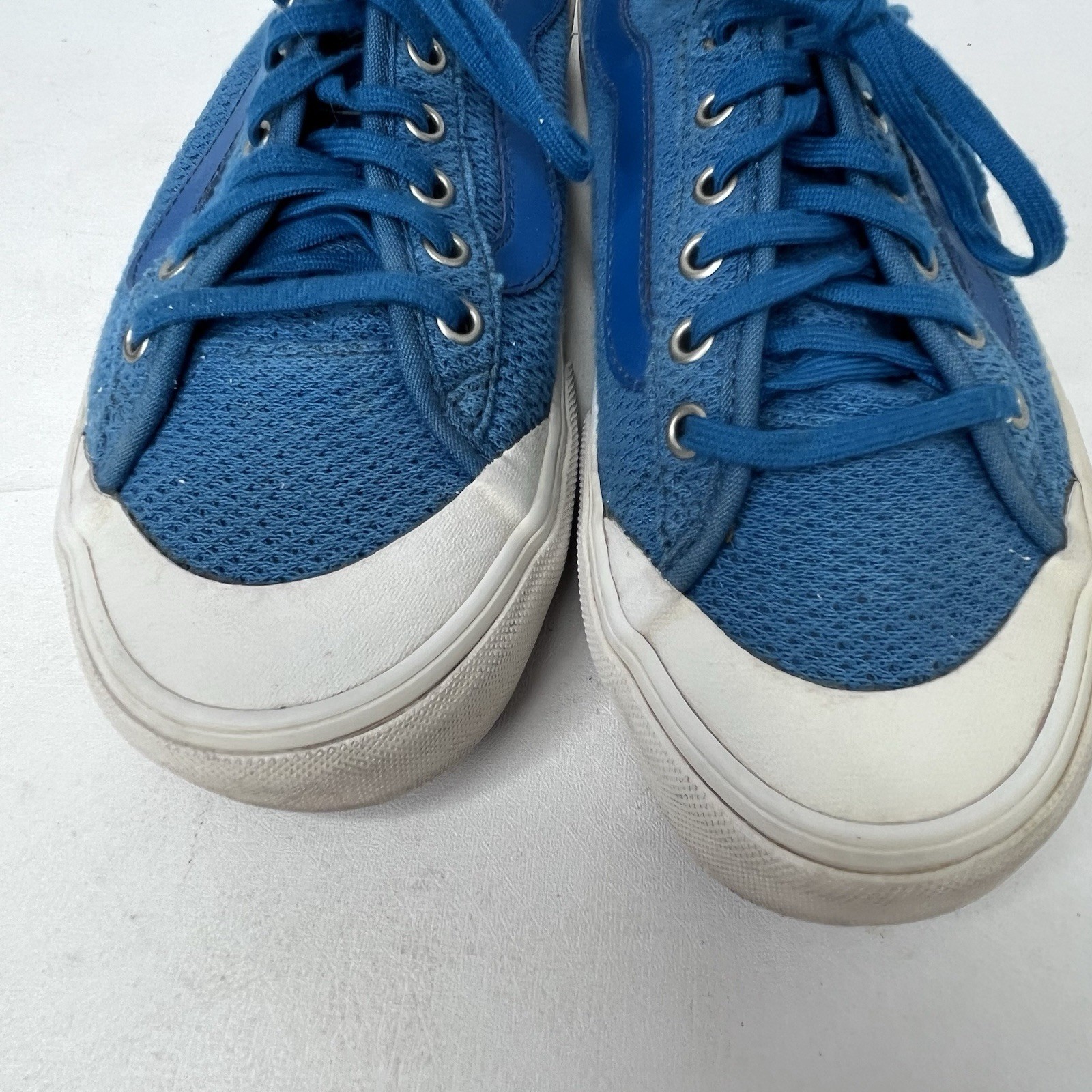 Vans Positive Vibes Warriors Blue Mesh Ultracush Skate Shoes Womens Size 7.5