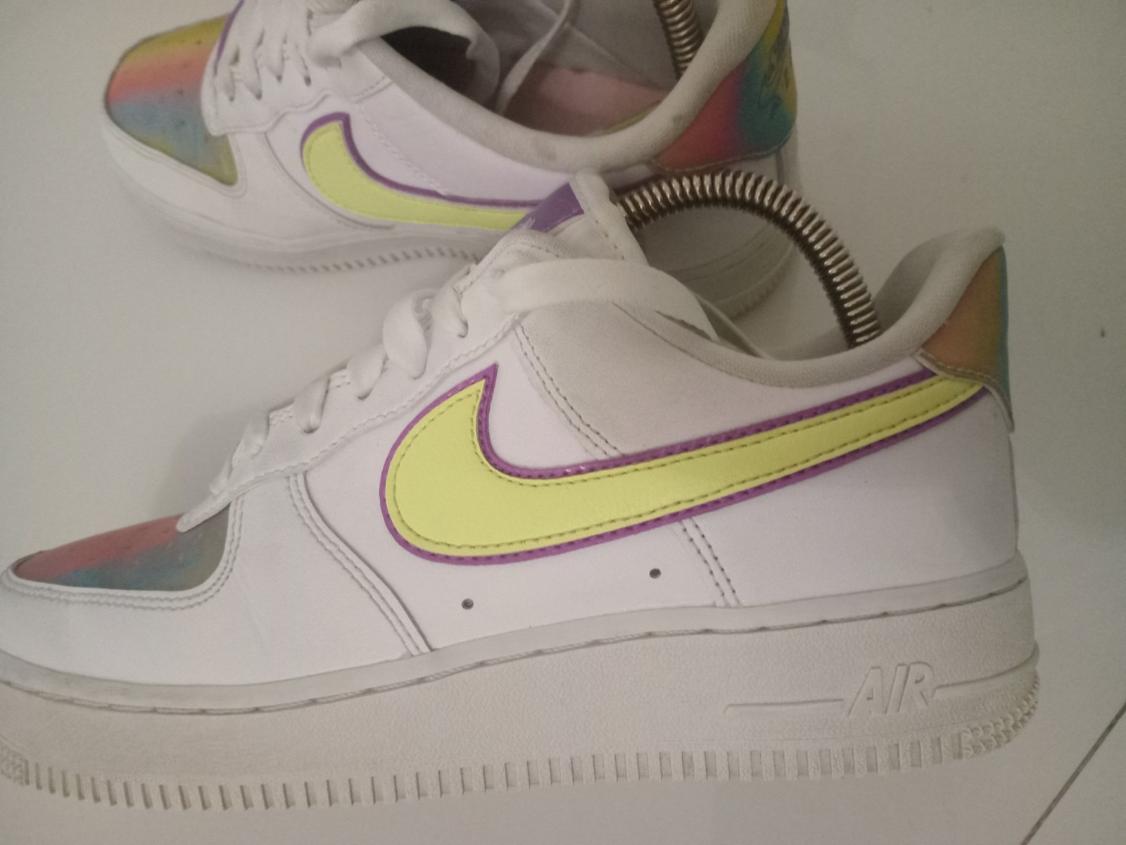 Nike Air Force 1 Shoes Low Easter 2020 -Holographic CW0367-100 Women’s Sz 7.5