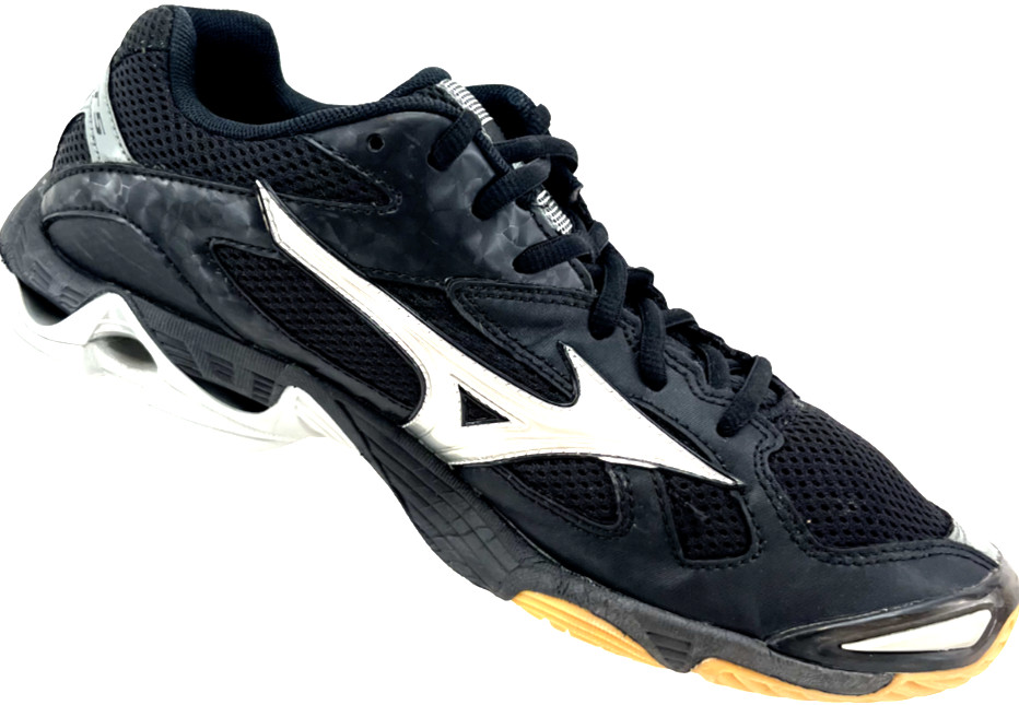Mizuno Wave Bolt 5 Black Mesh Lace Up Gum Sole Volleyball Shoes Women’s 10