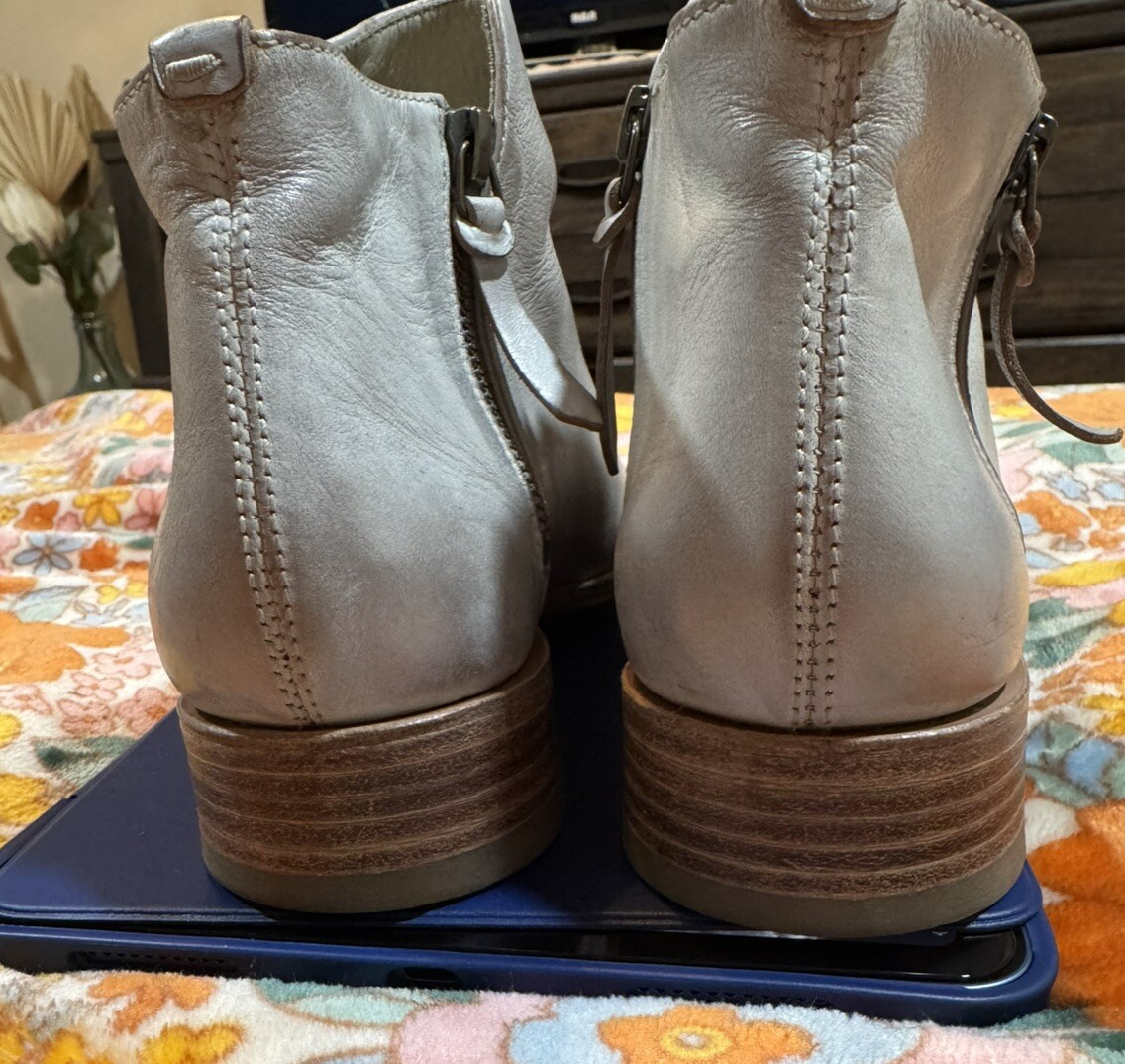 n.d.c. Made by Hand Helene Leather Booties In Light Gray Size 38.5