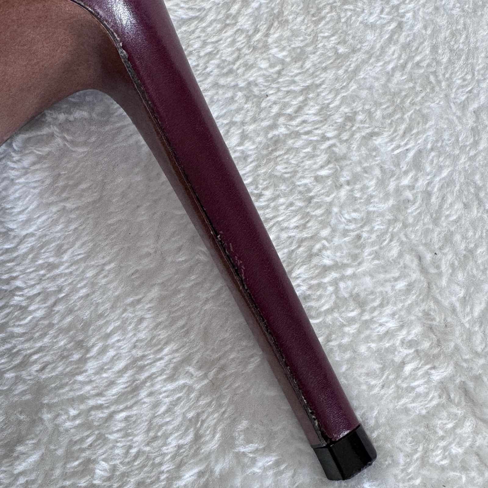 RALPH LAUREN Purple Label Celia Heels Calfskin Leather Pumps Made ITALY Sz 37 B