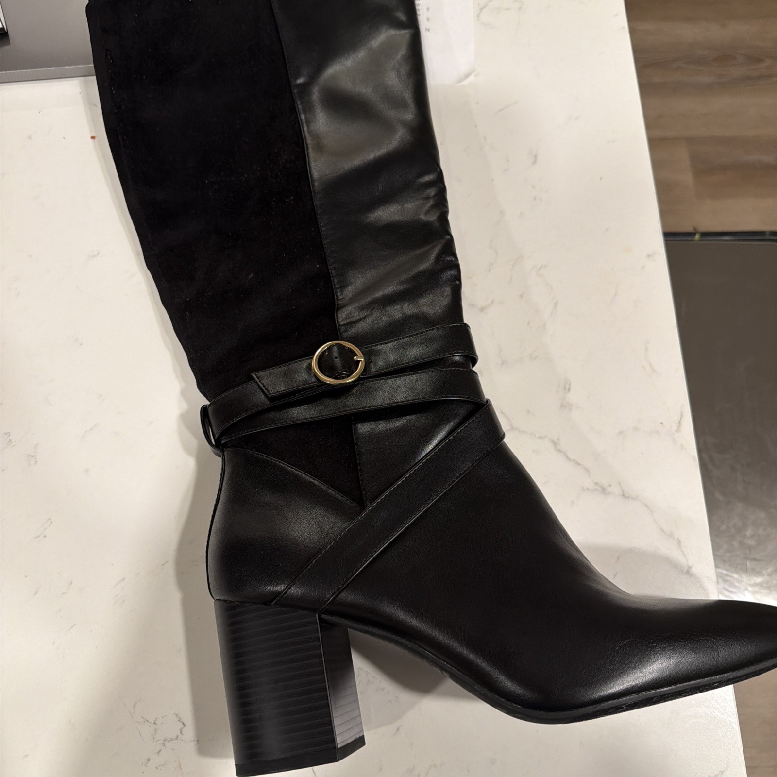 Liz Claiborne Black Harwin Riding Boots Size 10M New in Box
