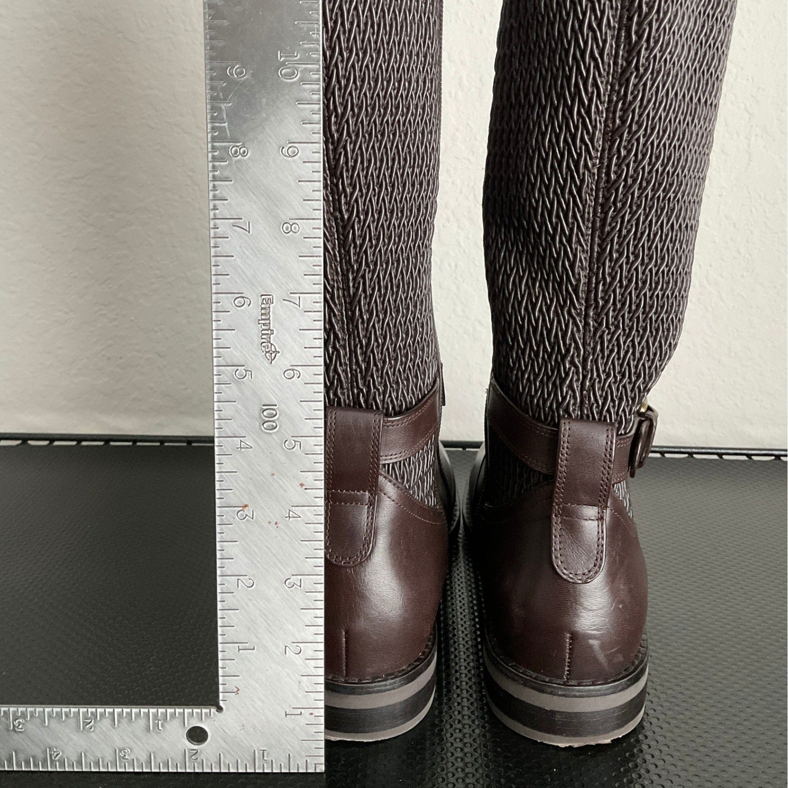 Cole Haan Womens Brown Leather Tall Riding Boots W27683 Size 7B