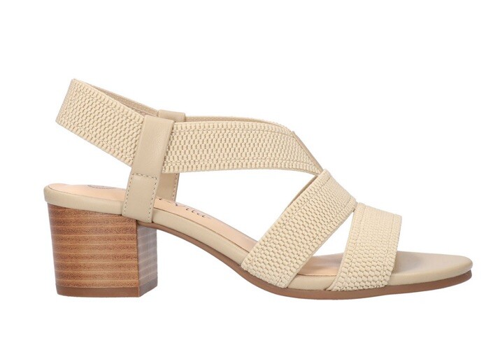 Bella Vita Women Jodi Stretch Natural block heel sandal