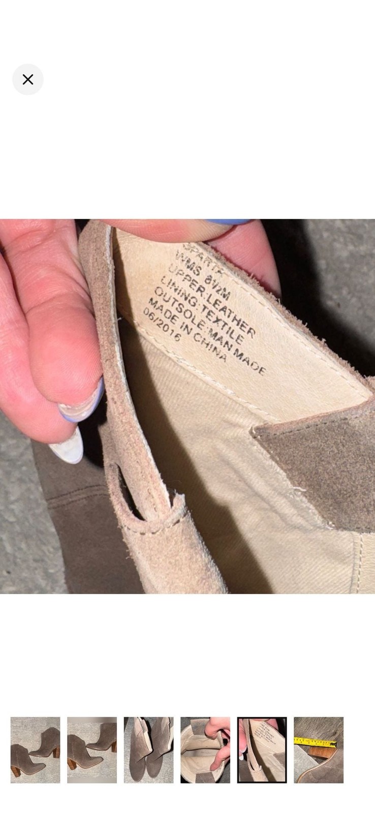 Kenneth Cole Sparta Taupe Suede Western Ankle Boots