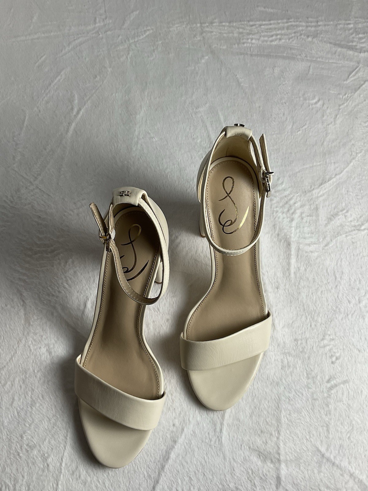 Sam Edelman Women’s Ivory Yaro Block Heel Sandal Size 9M