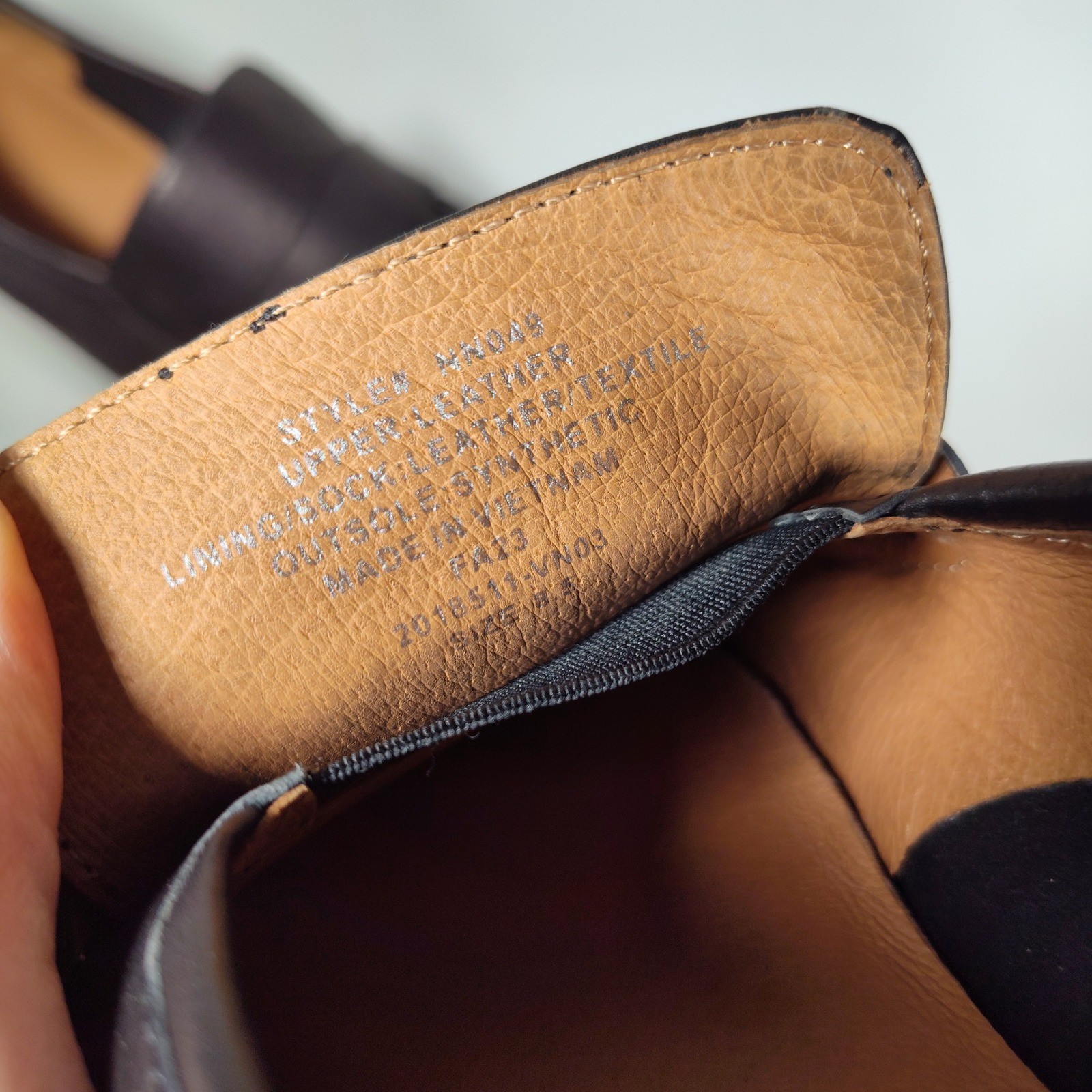 Madewell The Lacey Loafer True Black Leather Penny Loafer Womens size 8.5 NN049
