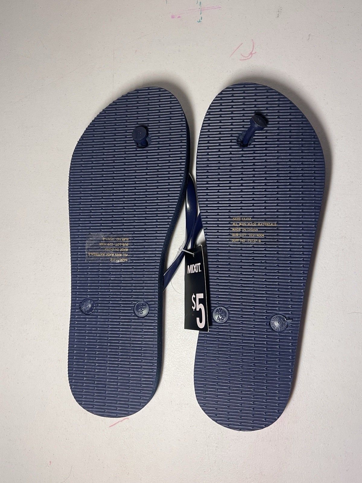 Lot 4 Mix it Flip Flips Women’s Size 11/12 New In Package With Tags