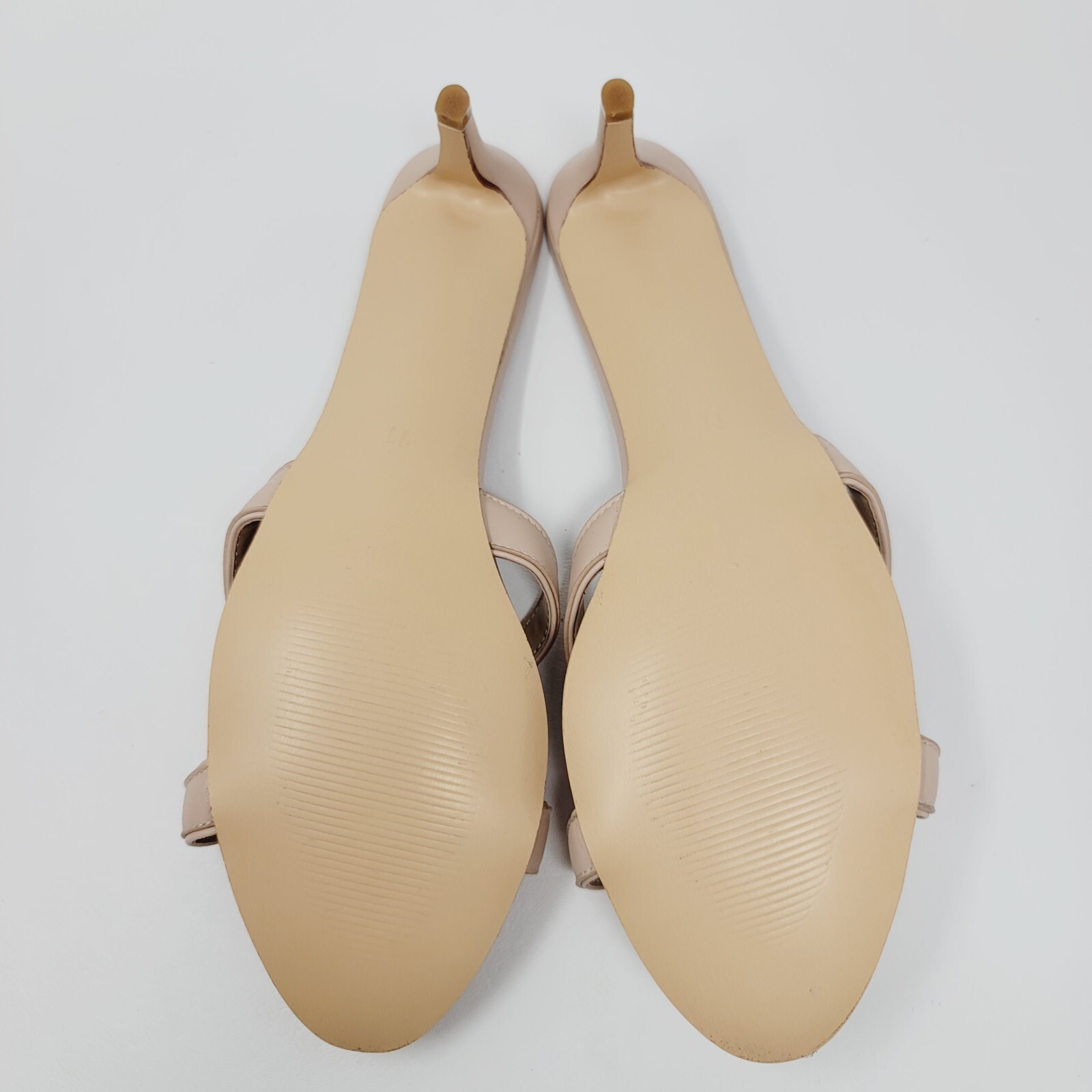 FSJ Womens Sandals Sz 11 M Summer Low Heel Slip On Shoes Casual Beige Shoes