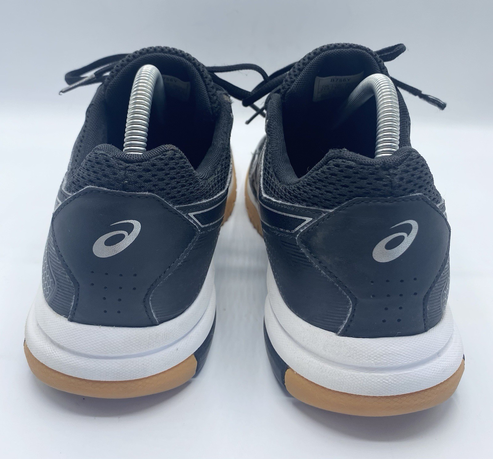 ASICS Gel Rocket 8 Women’s Black/White Volleyball Shoes B756Y Size 10.5