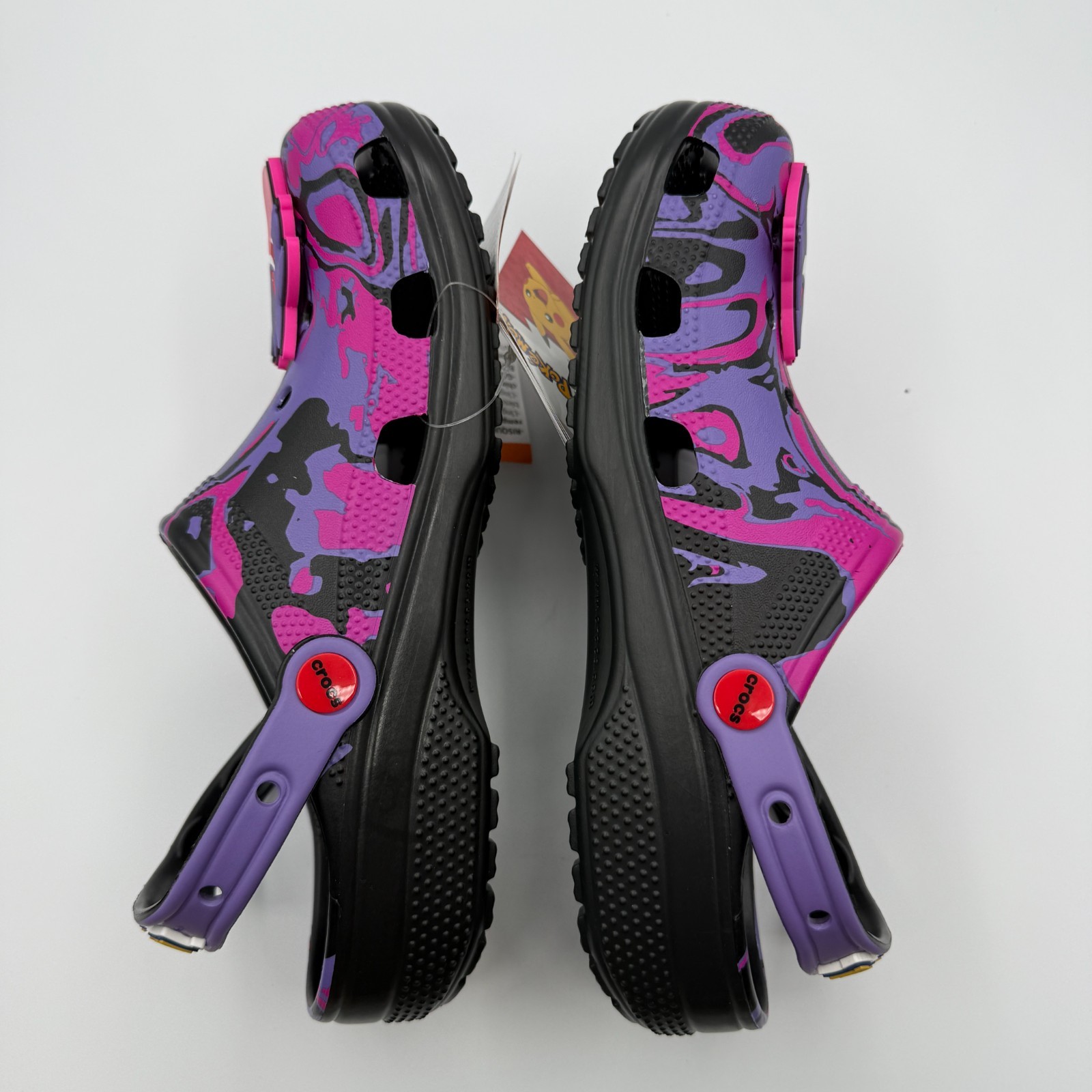 Croc Pokemon Genger Classic Clog Purple Glow/Light Up M8/W10 NWT w/Box (B-41)