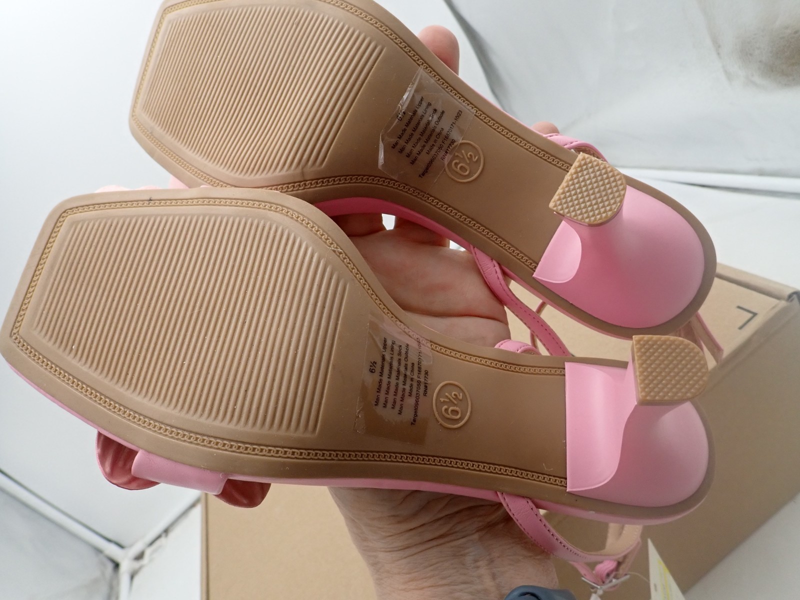 Women’s Antonette Pink Flowered Heels – A New Day sizes 6.5, 8, & 8.5