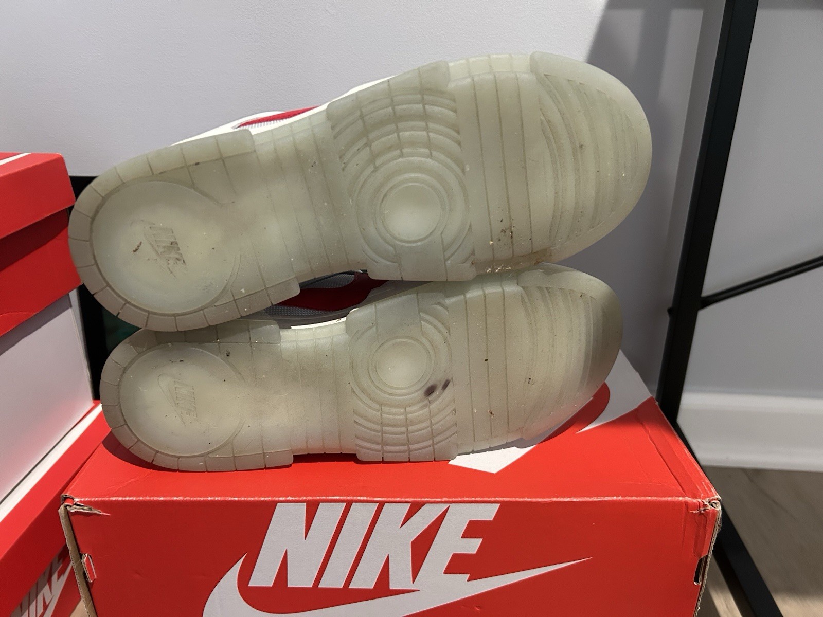 Nike Dunk Disrupt Low Red/Gum White, Size 11W/9.5M, CK6654-600