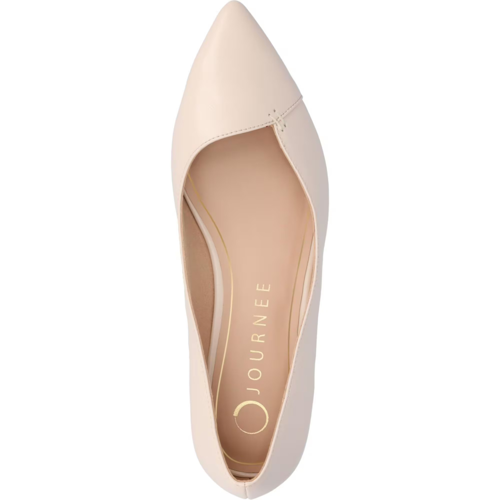 Women’s Carmin Block Heel Pointed Toe Flats Black & Sand