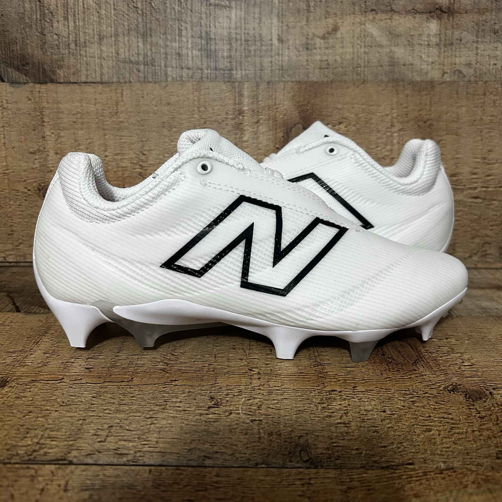 New Balance Burn X4 Lacrosse LAX Cleats Womens Size 6.5 White Black WBURNLW4 NEW