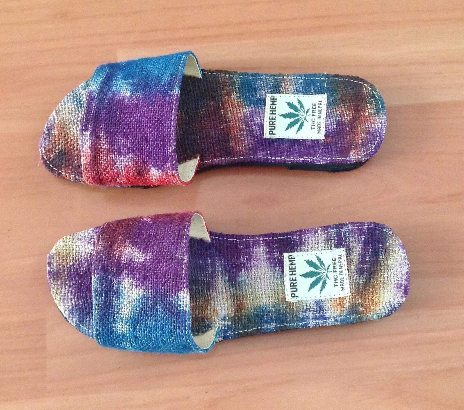 Tie Dye Hemp Slippers