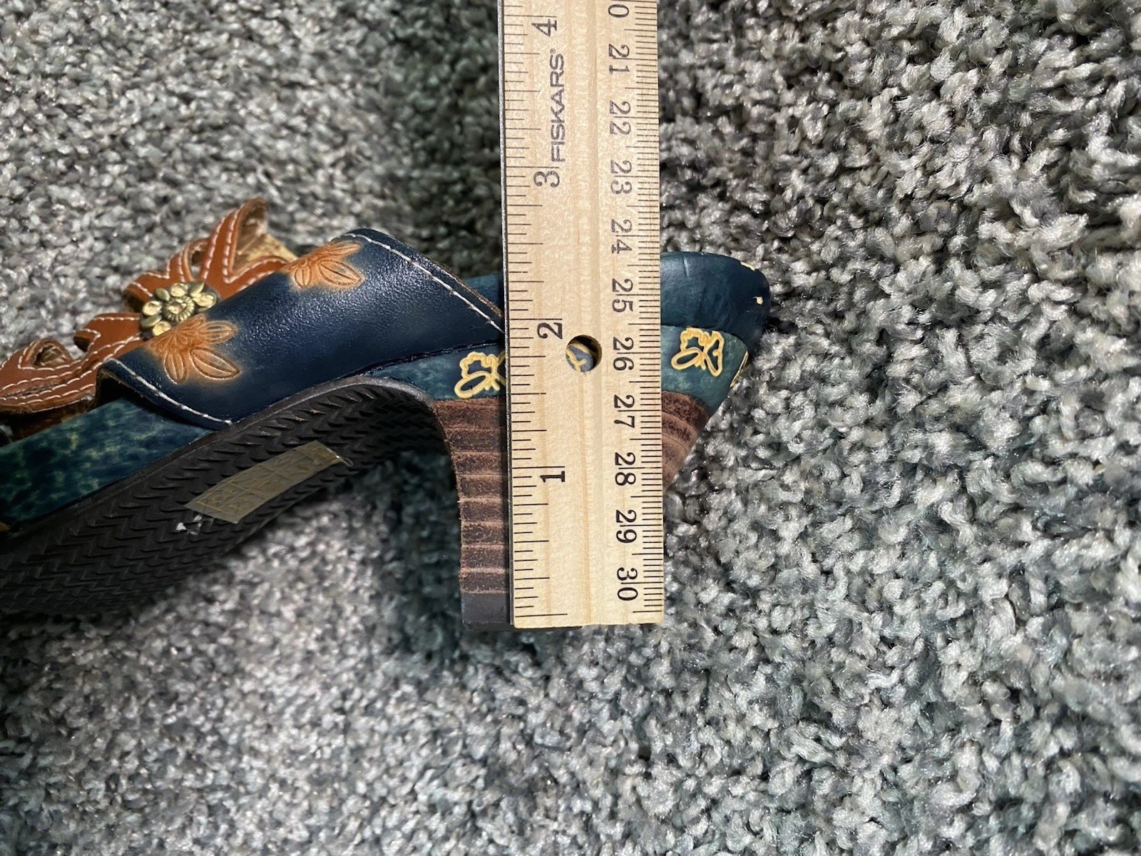 *Vintage* L’Artiste By Spring Step Carlina Leather Slides *Western Core*