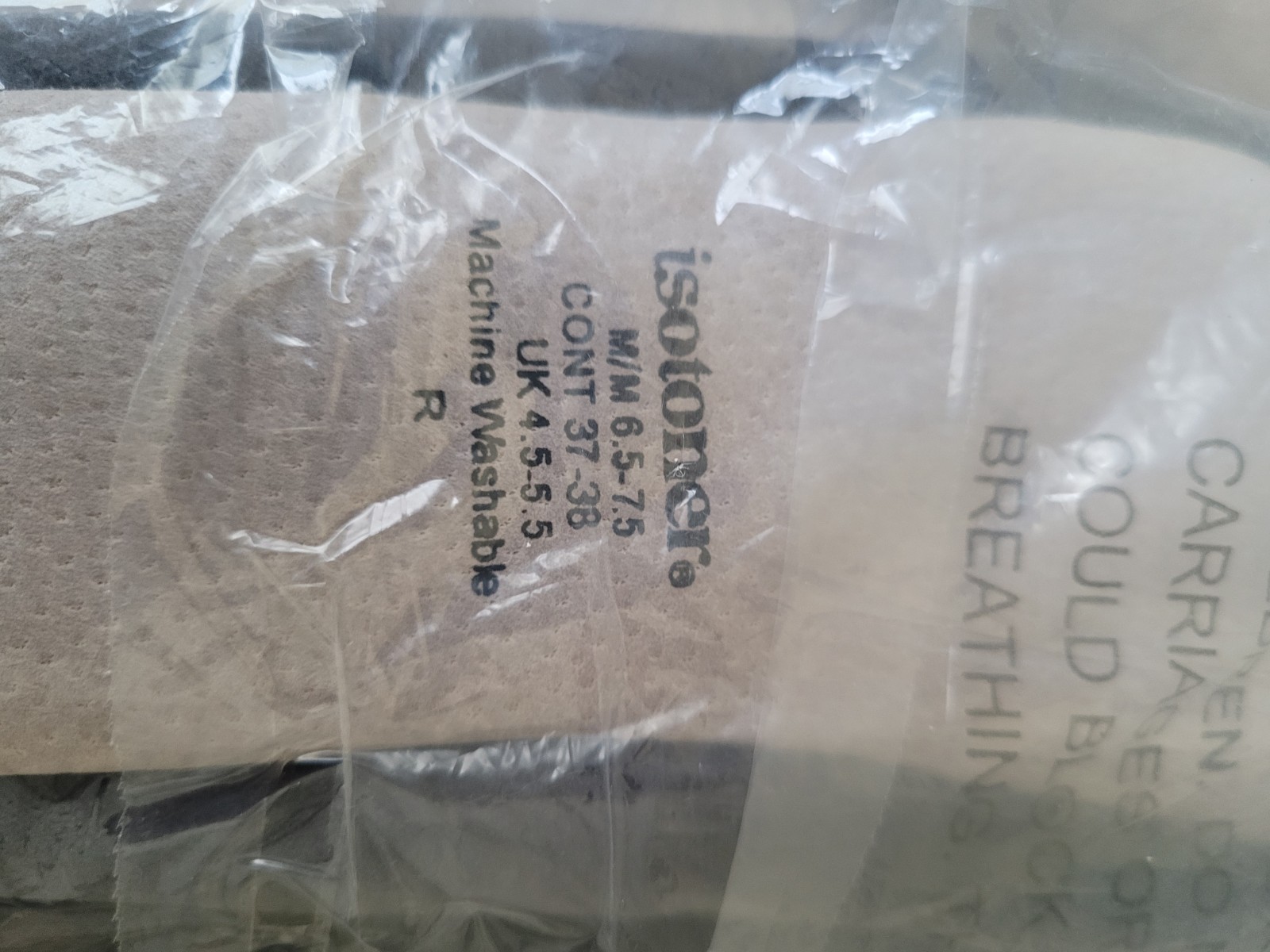 Isotoner Slippers with Faux Fur Collar Machine Washable Size 6.5 to 7.5 New