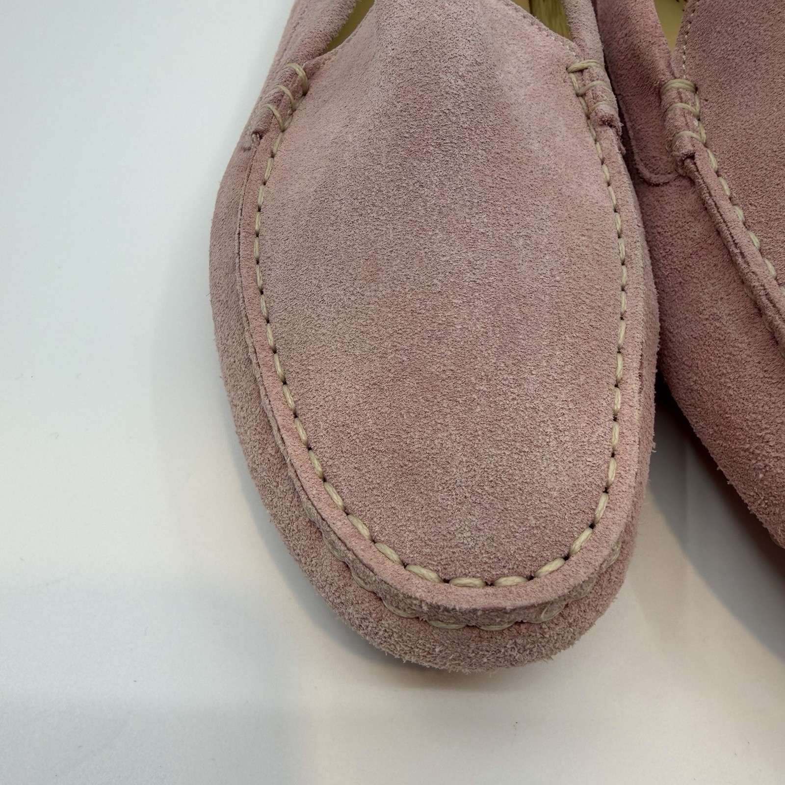M Gemi The Felize Italy Suede Moccasins Pale Blush Women’s 39.5 / 8.5W Or 9N