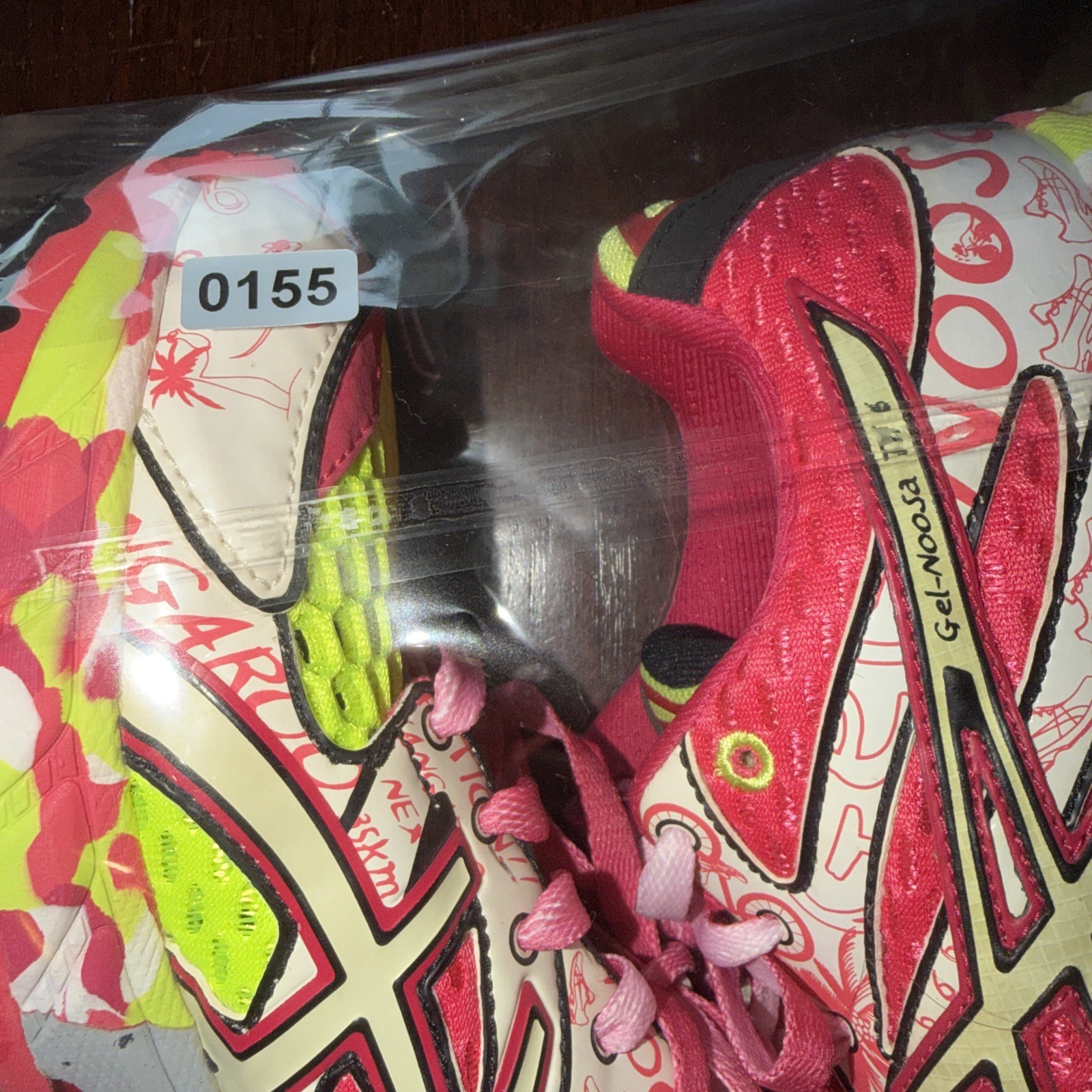 ASICS Gel Noosa Tri 6 W Size 8 Pink Lime Green Y2K Vintage Runner EUC T163N