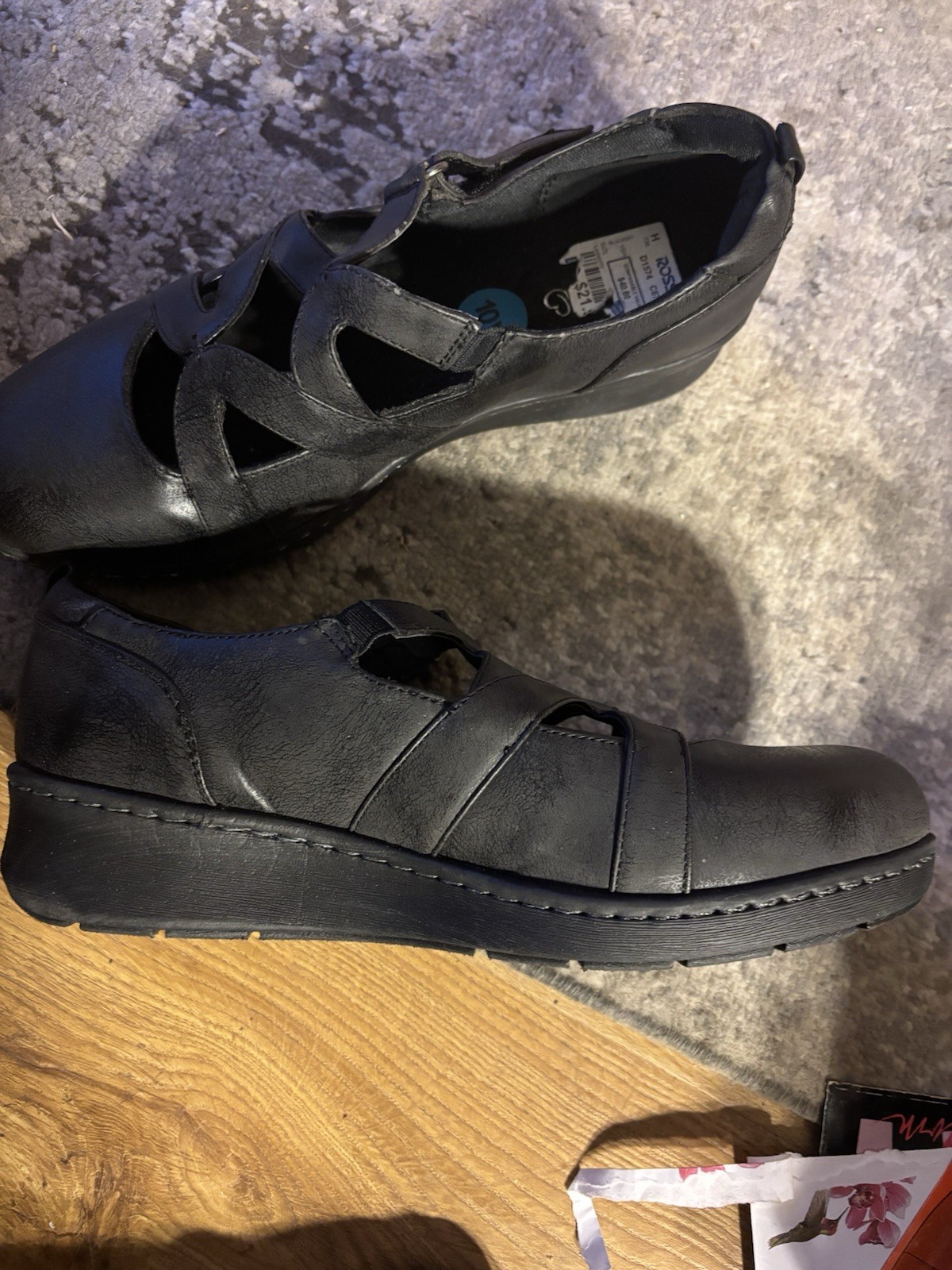 Baretraps Black Ladies Shoes Size 10W