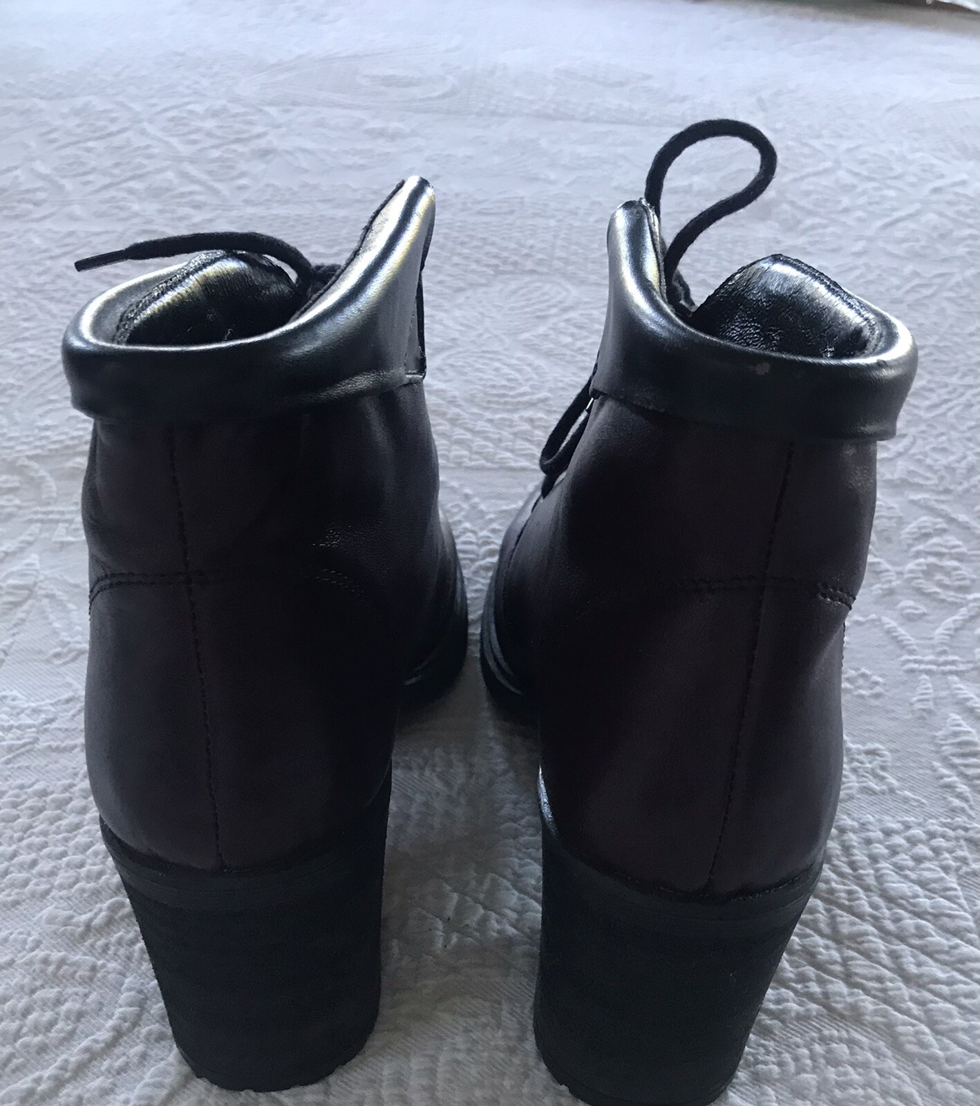 Lavorazione Artigiana Brown Ankle Lace Up Leather Boots Women’s US Size 7.5 /8
