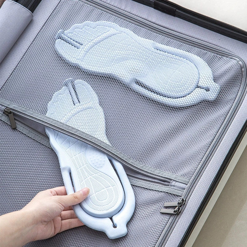 Casual Portable Folding Slippers Men Women Solid Lightweight Nonslip Flip-flops
