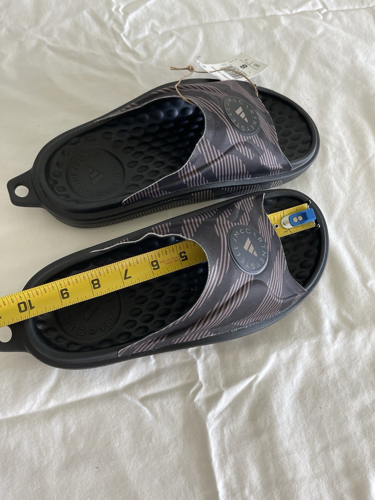 Adidas Stella McCartney Slide Shoes Slippers Core Black (if6066) Size 8 Womens