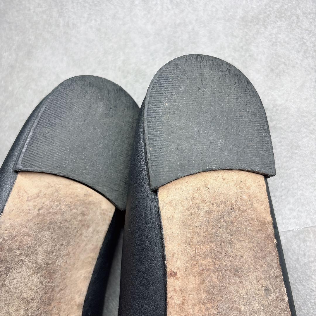 Repetto ballet shoes black flat shoes 37.5 from Japan