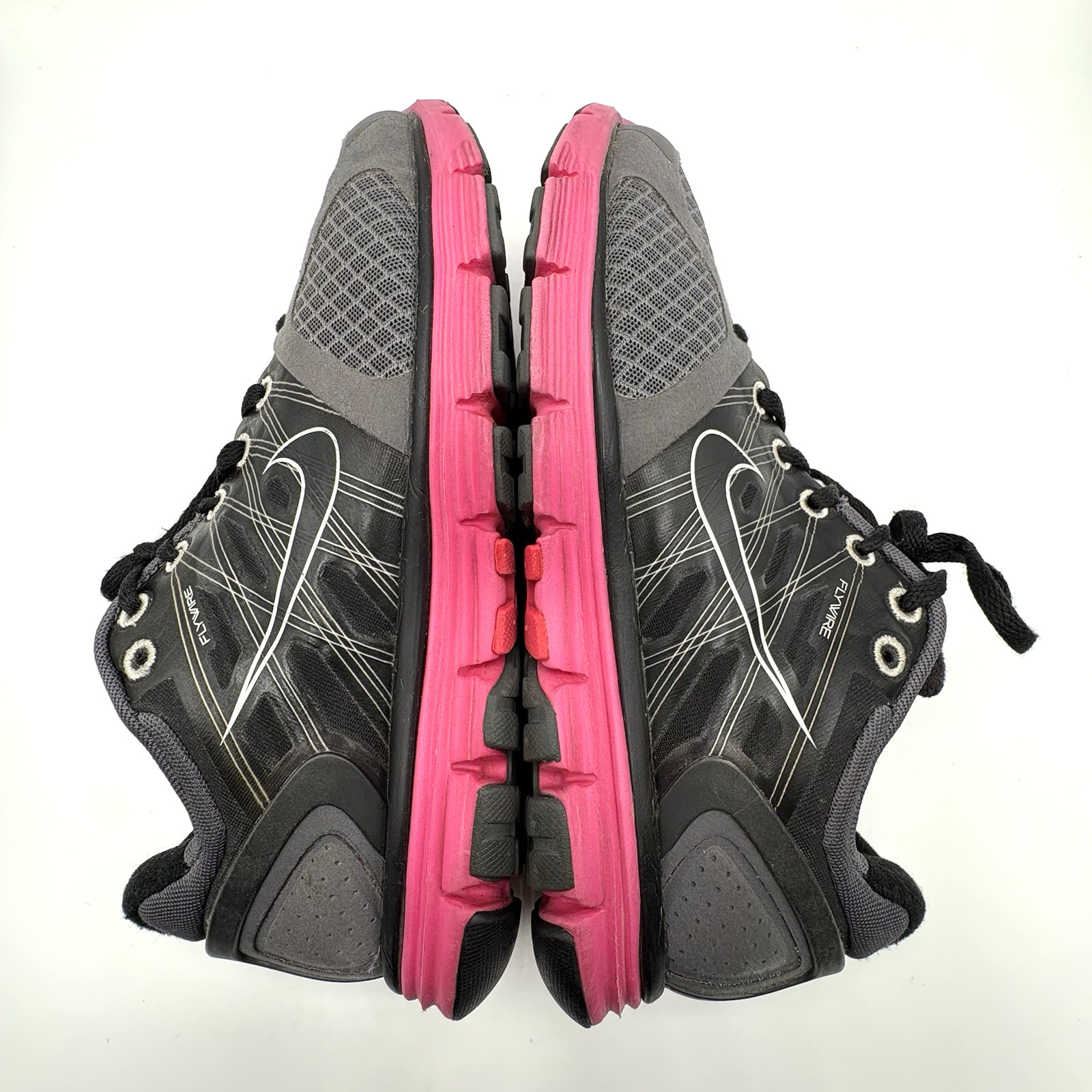 NIKE Lunar Glide 2 Sneaker Women’s Size 8 Black Fuchsia Athletic Shoe
