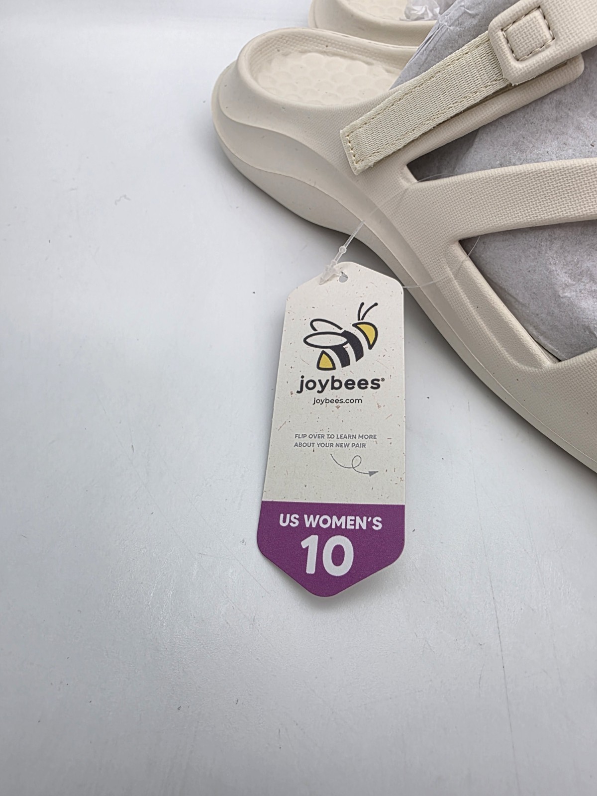 Joybees Women’s Lakeshore Sandal Solid Bone/Bone – WLKSD.BNE, Bone/Bone Size 10