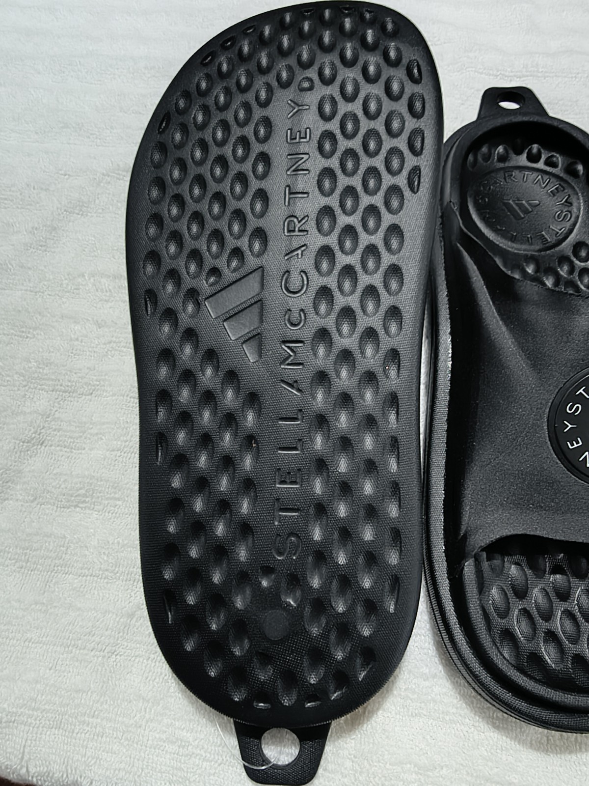 Adidas X Stella McCartney Slides Black aSMC Slide JS0265 Women’s Size 6