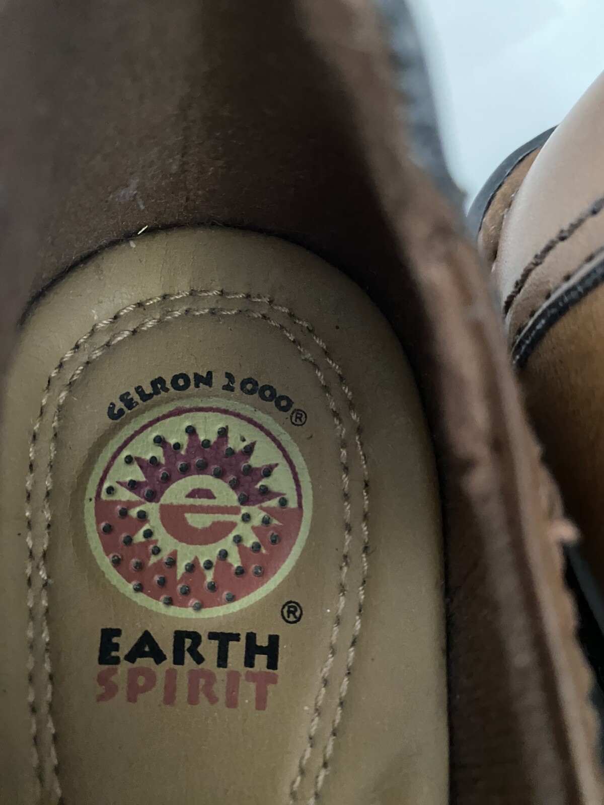 Earth Spirit Tabitha Shoes Brown Comfort Leather Right Shoe Sz 7 Left Shoe Sz 8