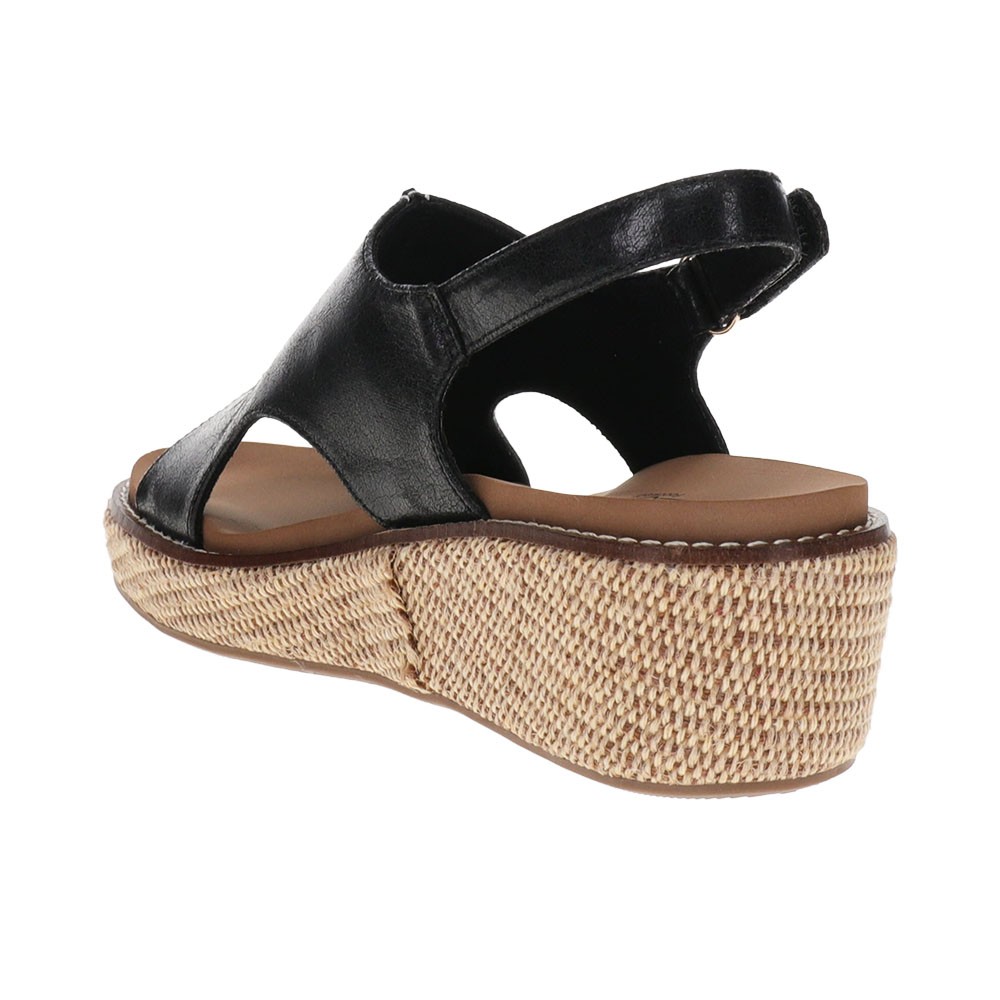 Corkys Volta Ii Studded Wedge Slingback Womens Black Casual Sandals 41-0334-BLK