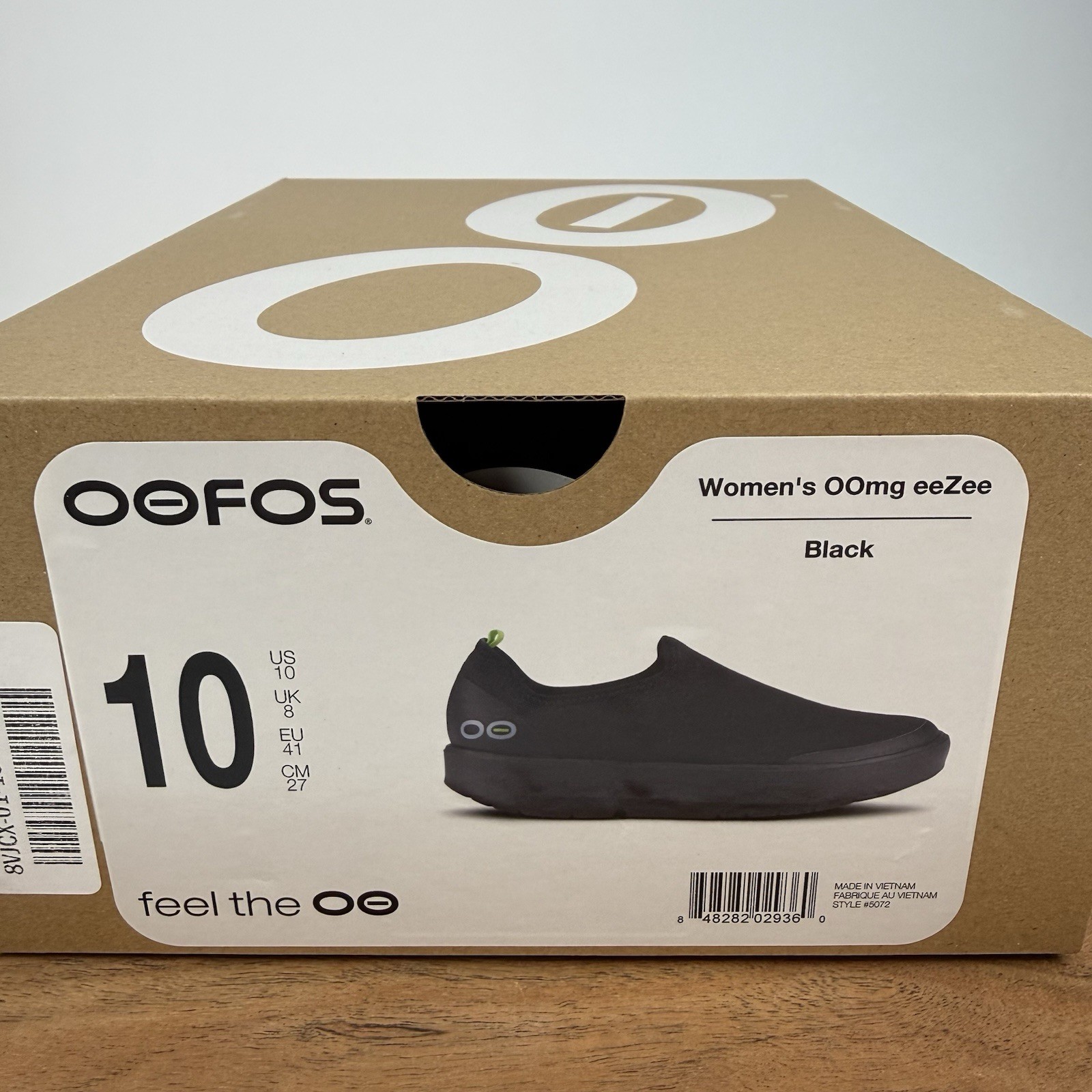New Womens Oofos Oomg Eezee Black Athletic Low Recovery Pull On Shoes Size 10