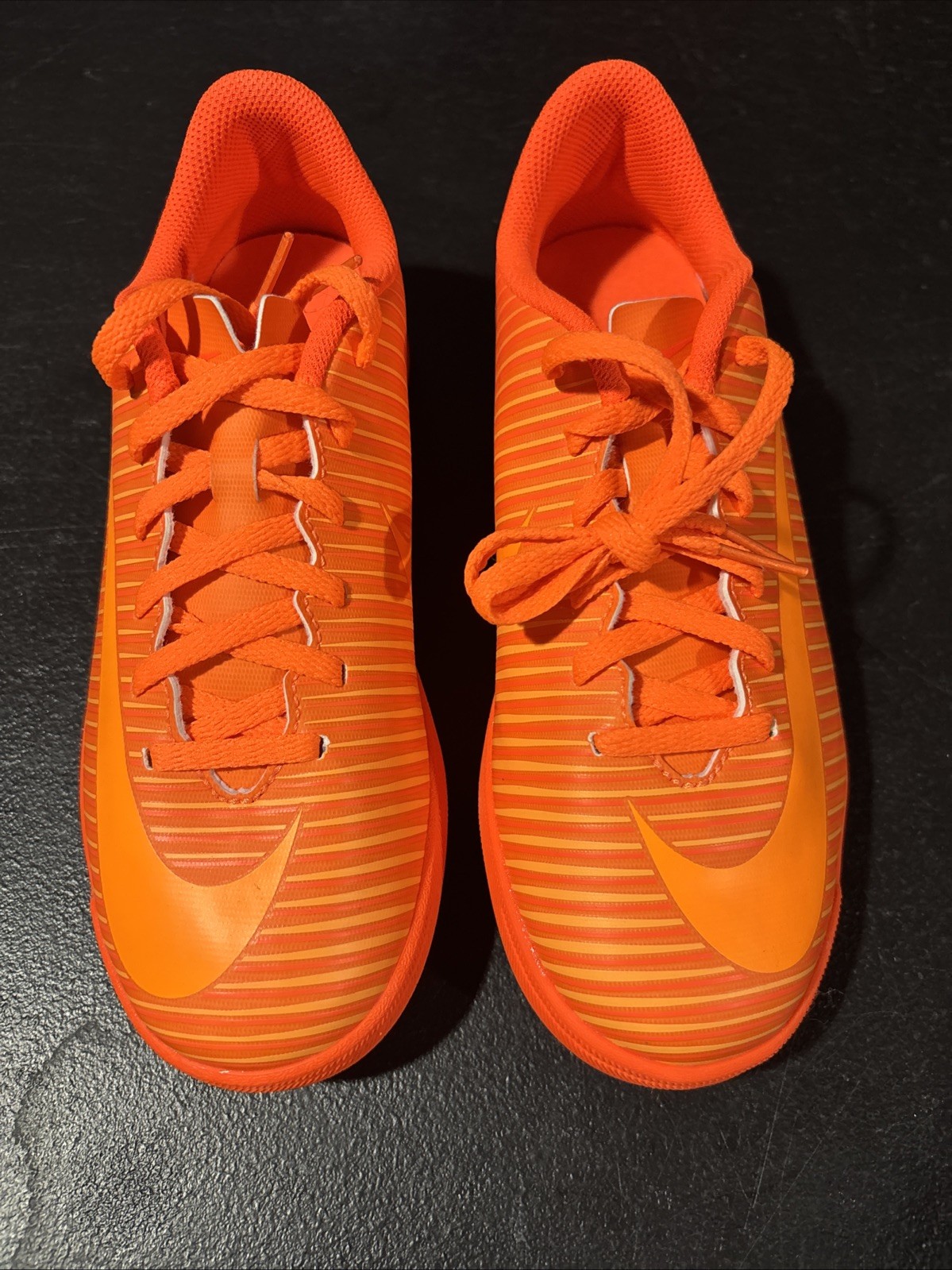 🔥 Big Kids NIKE MERCURIALX VORTEX III TF turf soccer Cleats Wmns 6.5 Orange IC