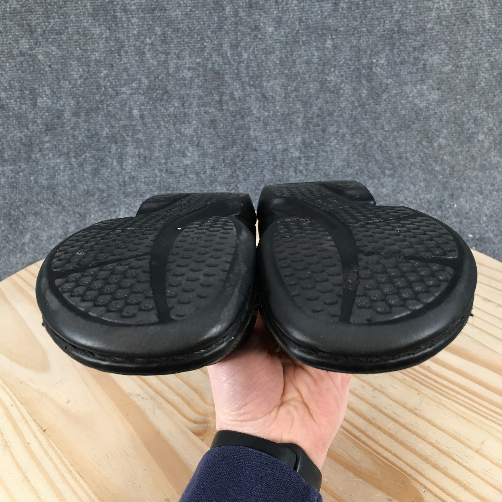 Finn Comfort Sansibar Slide Sandals Womens 36 Adjustable Strap Leather Black