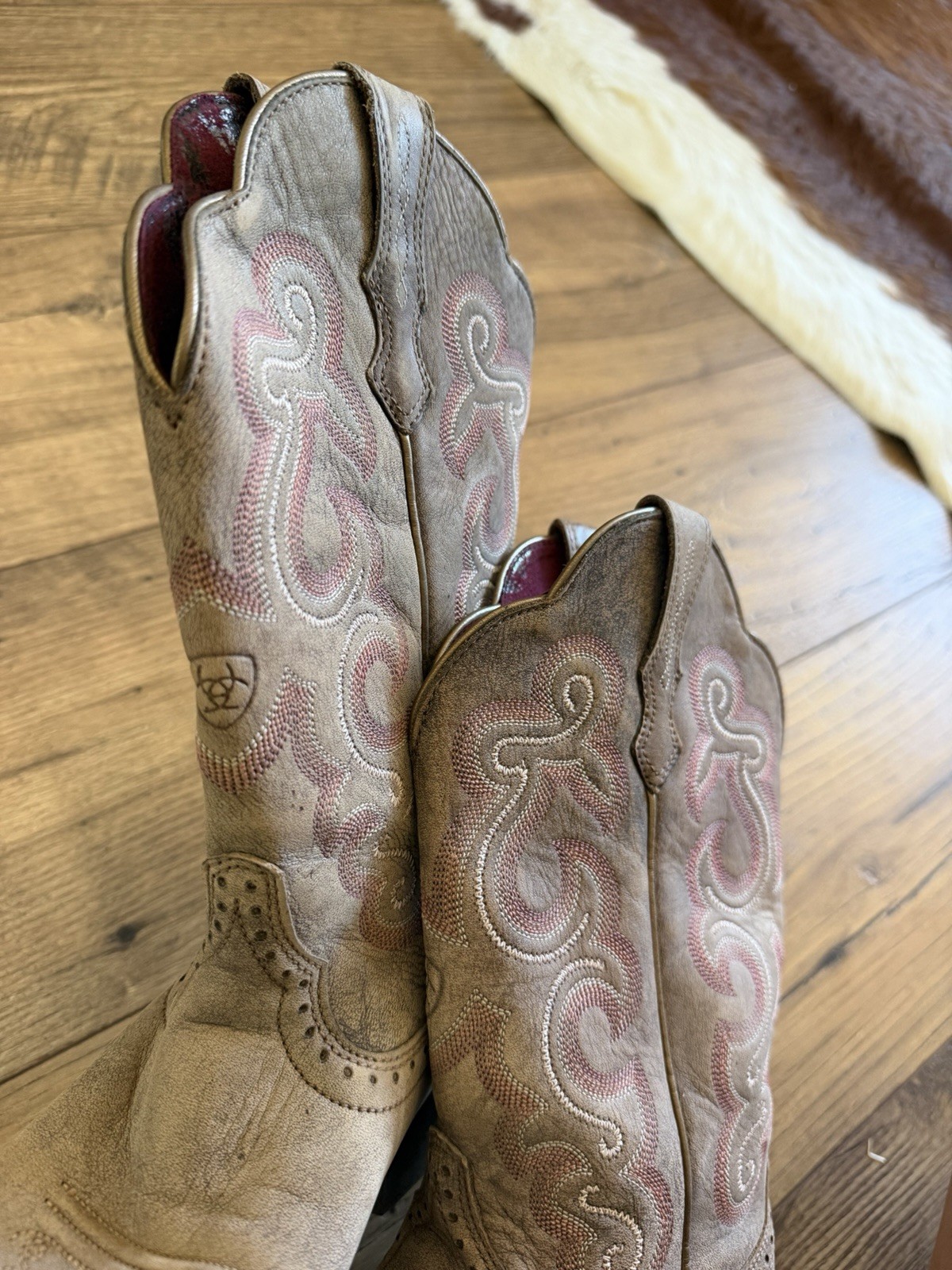 Ariat Women’s Quickdraw Western Boots Chocolate Brown, Wide Square Toe Size 7.5B