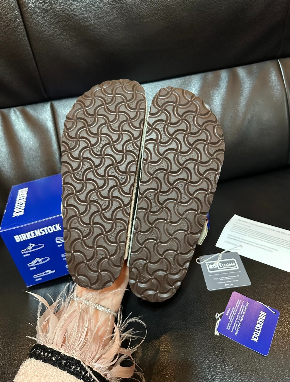 Birkenstock Boston Soft Footbed Suede Leather Taupe Clogs Unisex Shoes New