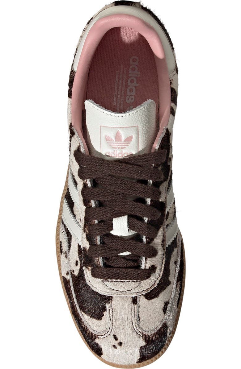 Adidas Samba OG Calf Hair Sneaker Brown/Off White/Pink Cow Print Women’s 9.5 New